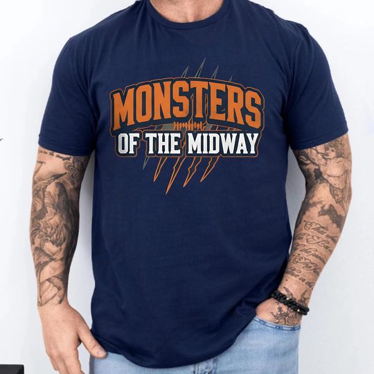 Discover Chicago Football Monster Of The Midway Shirt, Go Bear Tshirt, Game Day Tee, Fan Gifts