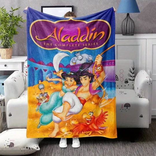 Discover DISNEY Funny Jasmine Princess Aladdin Fleece Blanket, Soft Cozy 2