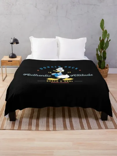 Disney Donald Duck Attitude Retro Vintage Cozy Fleece Blanket