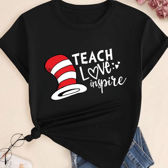 Discover Teacher Love Inspire Tee, Reading Day Shirt, Teacher, School Shirt, Reading Lovers Shirt