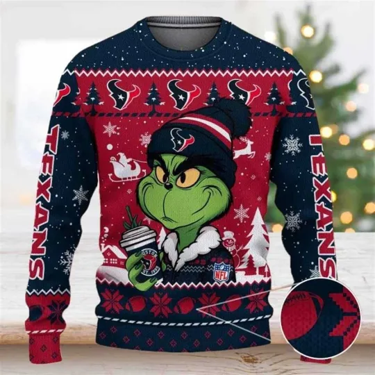 Houston Football Texanss Team  Sweater Football Season Ugly Sweatshirt