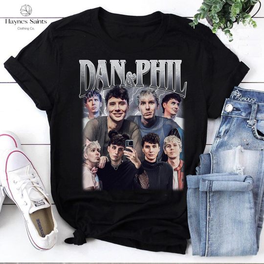 Dan And Phil Bootleg Vintage T-Shirt, Funny Dan Howell & Phil Lester Gift