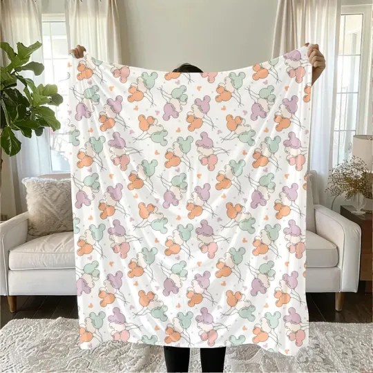 Discover Disney Mickey Balloon Fleece Blanket