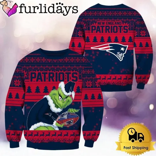 Discover New England Football Patriotss Team Sweater Football Season Ugly Sweater