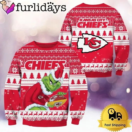 Kansas City Football Chiefss Team Sweater Football Season Ugly Sweater