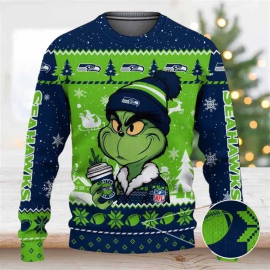 Discover Seattle Football Seahawkss Team Sweater Football Season Ugly Sweatshirt