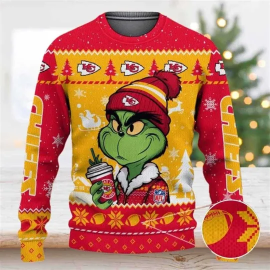 Kansas City Football Chiefss Team Sweater Football Season Ugly Sweater