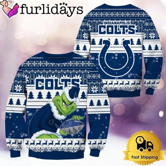 Indianapolis Football Coltss Team Sweater Football Season Ugly Sweater