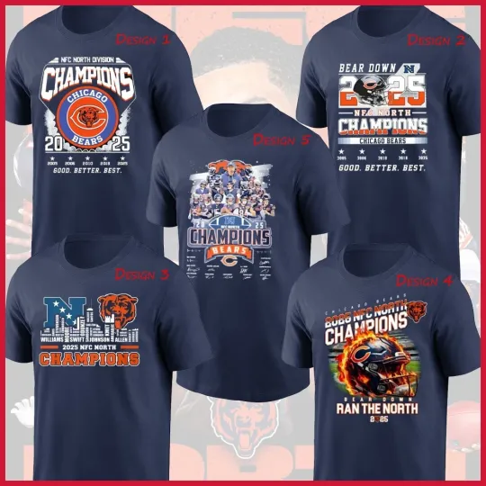 Chicago Bears 2025 NFC North Division Champions Good Better Best All Design