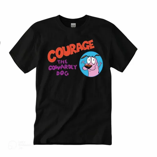 Cartoon Courage The Cowardly Dog T-Shirt for Men, Women