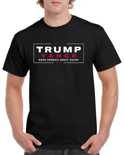 Discover Trump Vance 2024 T-Shirt Campaign Election 47 President VP Short Sleeve Tee