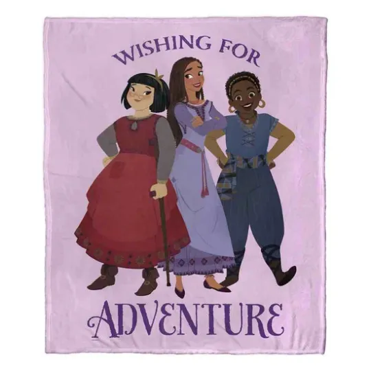 Discover Disney Wish Adventure Disneyland Fleece Blanket