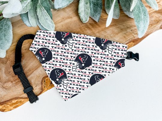Discover Houston Texans Dog Bandana - Over the Collar football Pet Bandana for Texans Fans - Stylish Texans Accessory for Dogs -  Texans Dog Clothes