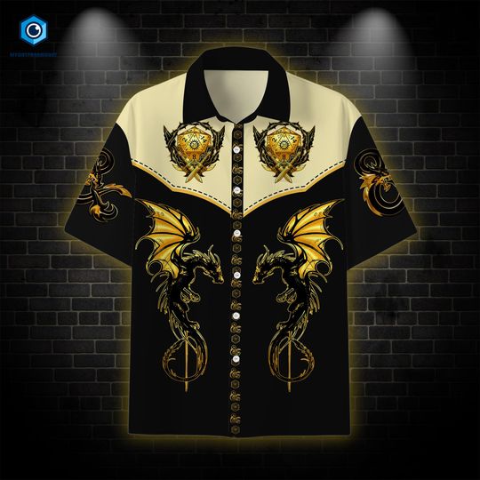 Discover Dungeons And Dragons Mens Hawaiian Shirt, DnD All-Over-Print Shirt, Retro DnD Tee, Funny D&D Cats, Role Playing Game Shirt, Gift for Dad