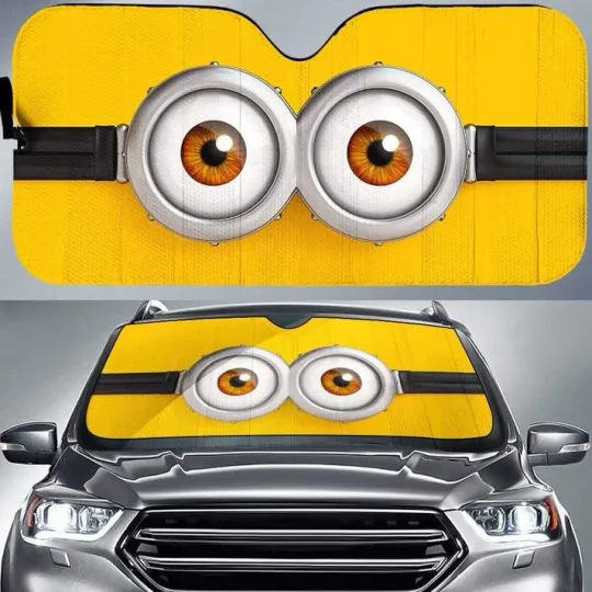 Custom Minion Car Sun Shade