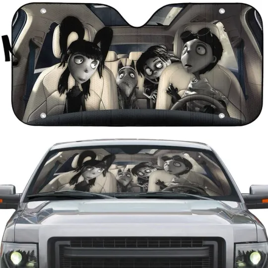 3D Frankenweenie Custom Car Sun Shade