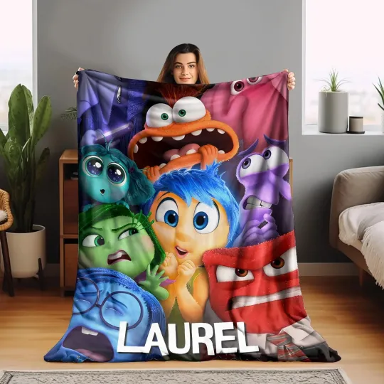 Discover Disney Inside Out Characters Blanket/Inside Out Blanket/Inside Out Joy Sadness