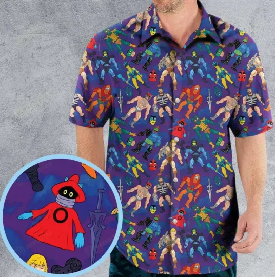 Discover MOTU Figures Hawaiian Shirt, Men Vintage Hawaiian Shirt