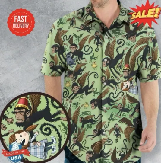 Flying Monkeys The Wizard Of Oz Hawaiian Shirt, Shirt For Summer