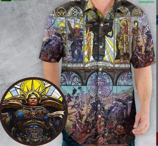 Discover Warhammer 40K Library Hawaiian Shirt Gift For Fans