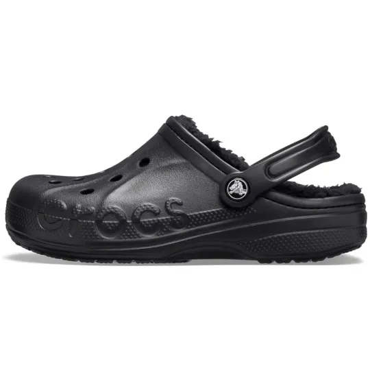 Discover Crocs Adult Women’s Baya Lined Fuzz Clogs Black US Size 8