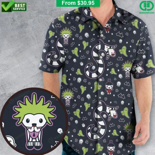 Beetlejuice Kawaiijuice Hawaiian Shirt, Shirt For Summer