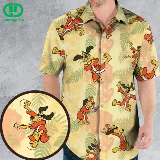 Kung Fu Dog Hong Kong Phooey Hawaiian Shirt
