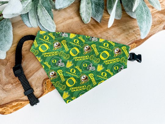 Oreg ducks Dog Bandana - Ducks Football Over-the-Collar Pet Bandana - University of Oregon Dog Clothes - Oreg ducks dog clothes