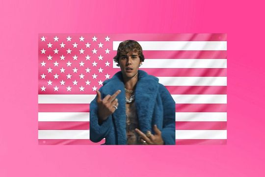 Discover Justin Bieber Music Flag Wall Art Banner for Dorm, Frat, Bedroom Music Decor