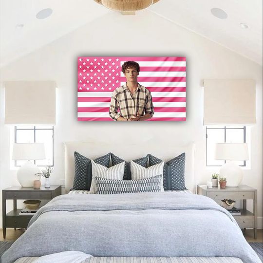 Discover Mason Thames Pink Flag Wall Tapestry Teen Dorm Decor
