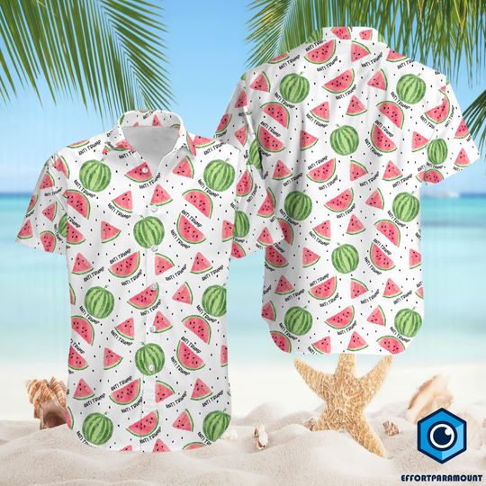 Discover Watermelon Anti Trump Hawaiian Shirt, Anti Trump Button Up Shirt, Anti Maga Shirt, Resistance Shirt, Liberal Leftist Gift,Resist Trump Shirt
