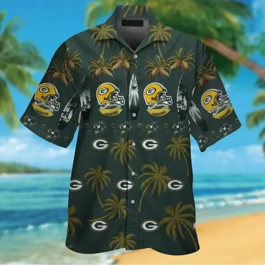 Discover Green Bay Football Shirt Hawaiian Tropical Style