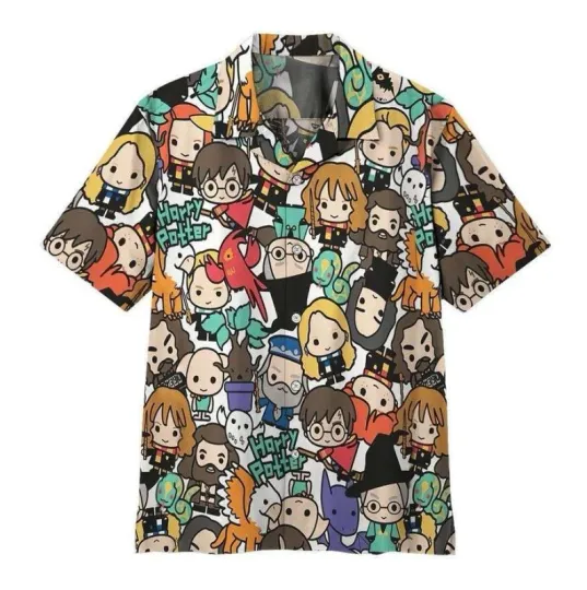 Harry Potter Chibi Characters Hawaiian Shirt