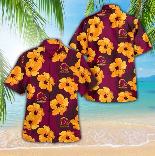 Discover Brisbane Bronco 2025 Nrl Premiers Hawaiian Shirt