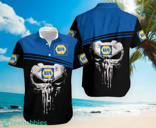 Discover 3D All Over Printed Napa Auto Parts Skull Hawaiian Shirt