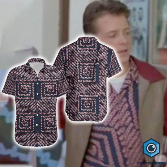 Marty McFly Hawaiian Shirt, Marty McFly Summer Hawaiian Shirt, Back to the Future Shirt