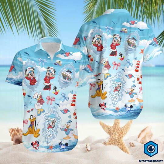Discover Coquette Bows Mickey Cruise Line Hawaiian Shirt, Family Cruise Trip Shirt