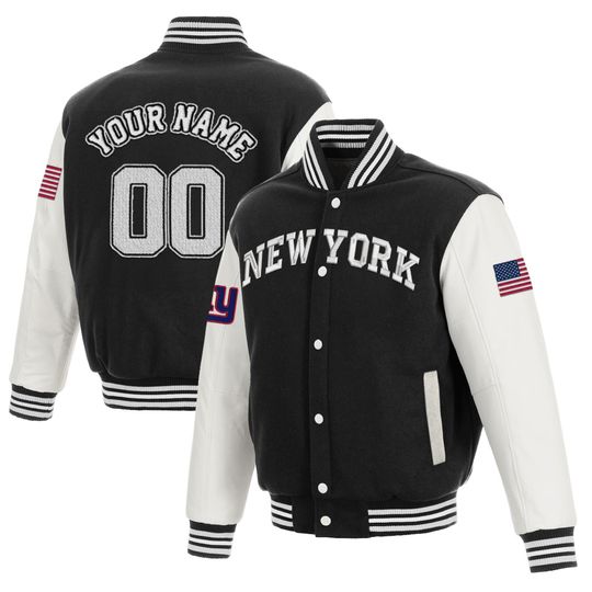 Discover Print New York Giant Football Varsity Jacket, Chief Sports Apparel, New York Fan Gift, Game Day Outfit, Gifts For Her, Baseball Unisex