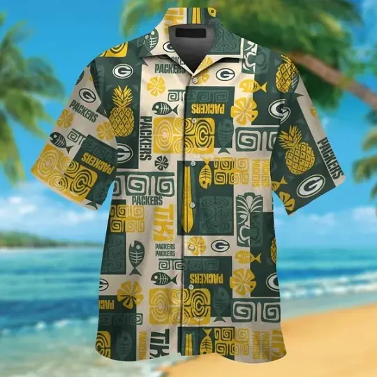 Discover Green Bay Football Tropical Shirt Hawaiian Design