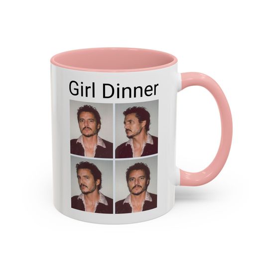 Pedro Pascal Girl Dinner Two-Tone Mug