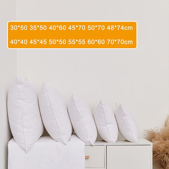 Discover 45x45 50x50 40x60 50x70 30x50cm 100% Cotton Goose Down Feather Office Chair Lumbar Back Waist Support Seat Cushion Pillow