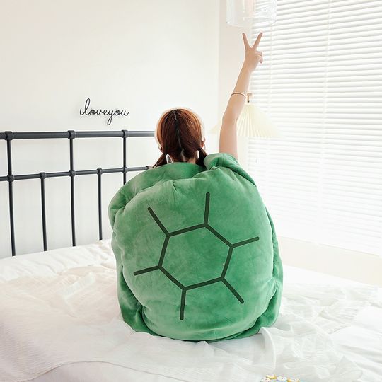 Discover Wearable Stuffed Turtle Shell Giant Pillow Soft Cozy Tortoise Shell Cushion Fun Creative Turtle Sleep Cushion Tortoise Pillow
