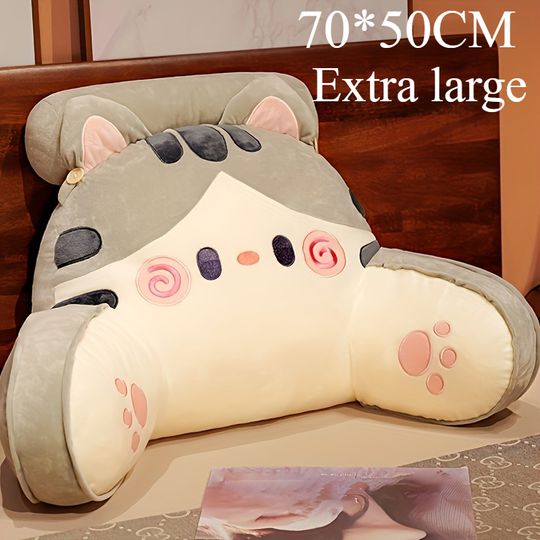 Discover 70*50CM Large Size Bedhead Backrest Pillow,Sofa Cushion Dormitory Reading Pillow,Pregnant Woman Waist Protection Cartoon Pattern
