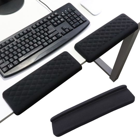 Discover 2Pcs L-Shaped Memory Foam Elbow Pillow Ergonomic Desk Edge Cushion Desk Elbow Pad Keyboard Wrist Rest Pad for Table Or Desk Edge