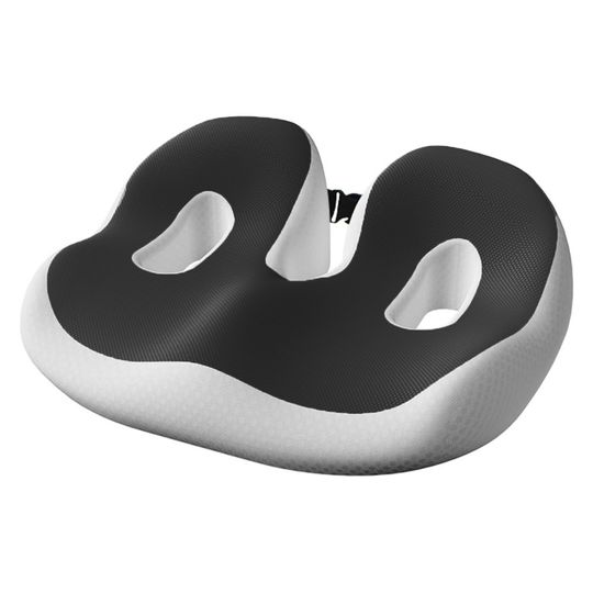 Discover Pressure-resistant and breathable ergonomic seat cushion with slow-recovery filling and curved surface fitting the hips
