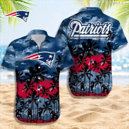 Discover New England Football Beachside Retreat Hawaiian Shirt Unisex S-5XL