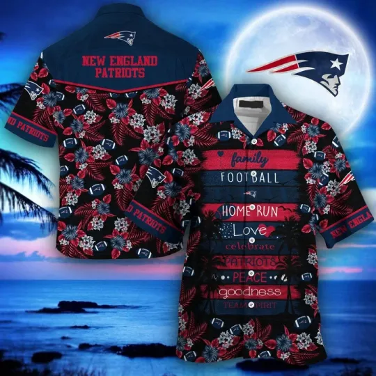 Discover New England Football Coastal Breeze Hawaiian Shirt Unisex S-5XL