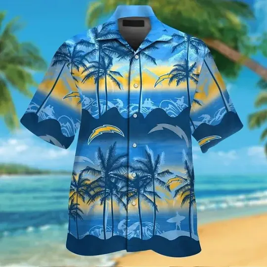 Discover Los Angeles Football Blue Gold Hawaiian Shirt #1