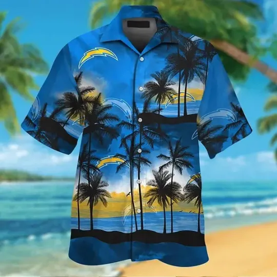 Discover Los Angeles Football Blue Gold Hawaiian Shirt #5