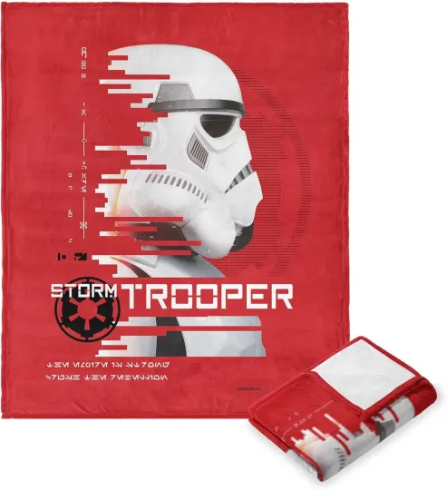 Disney Star Wars Andor Storm Trooper Cozy Fleece Blanket